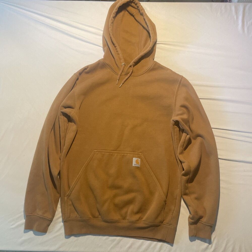 Carhartt Mens S Rain Defender Paxton Heavyweight Hoodie Sweatshirt Oak Brown